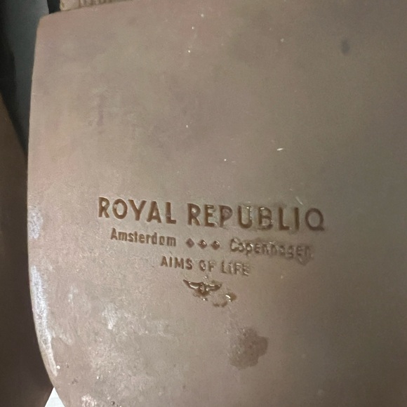 Royal Republiq Men’s Leather Shoes Size 44 EU 10.5 US Black with Rubber Sole - Picture 12 of 14